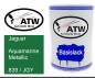 Preview: Jaguar, Aquamarine Metallic, 839 / JGY: 500ml Lackdose, von ATW Autoteile West.